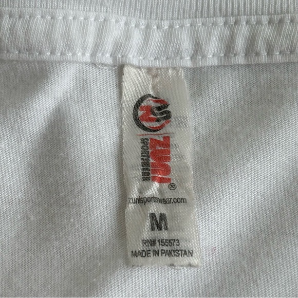 Zuni Sportswear Cropped Floral Good Vibes Only T-Shirt Tee - Picture 7 of 12